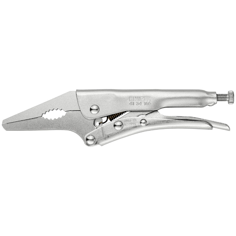 Pince A Etau Bec Long Pro Knipex 165 mm Zinguee Avec Vis De Réglage (41 34 165) -Made In Germany-