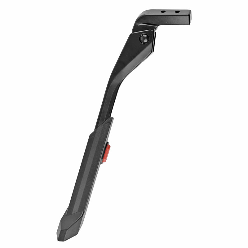 Béquille Vélo Laterale Arrière Newton 24-29'' Noir Réglable Fixation 2 Vis Sur Base Entraxe 18 mm (Fixation A La Verticale)