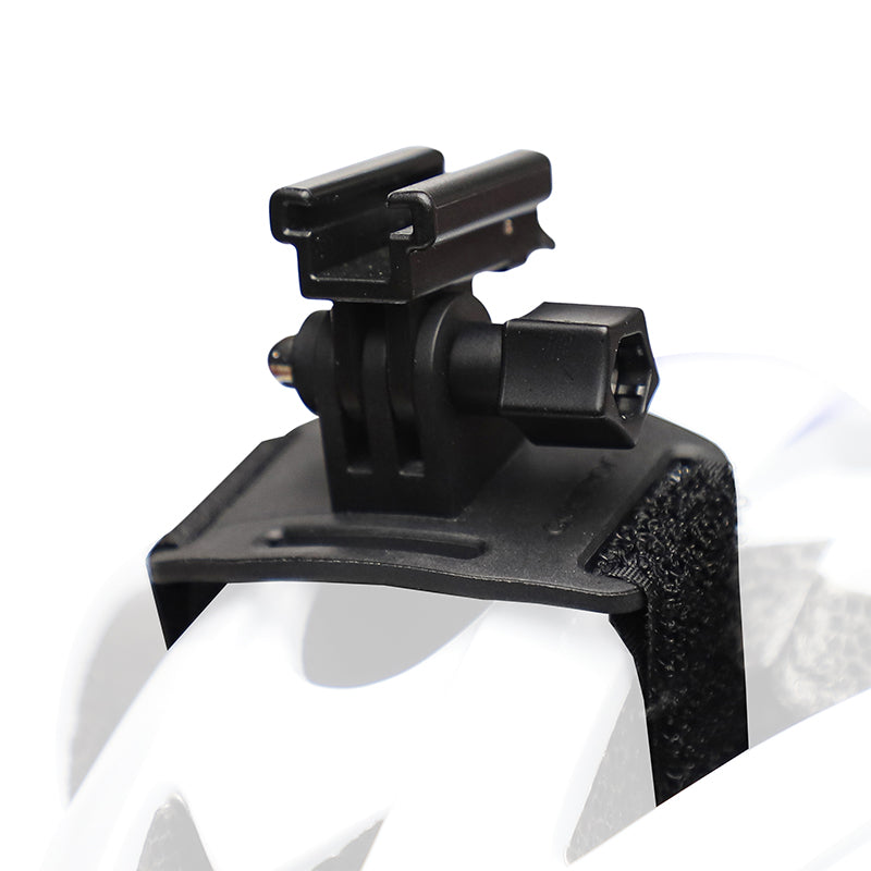 Support Éclairage Vélo Zefal Noir Pour Casque (Compatible Go Pro)
