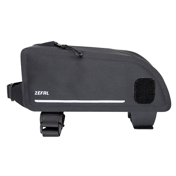 Sacoche De Cadre Vélo Zefal Z Adventure T1 Noir Fixation Velcro (L 50 X L 220 X H 100 mm - 1Litre) Charge Maxi 1Kgs