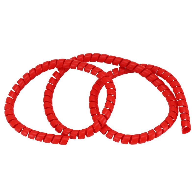 Protège Gaine-Faisceau Électrique Pour Trottinette Type Spirale Rouge 110 cm