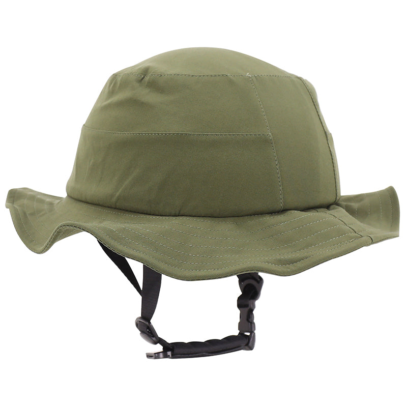 Casque Vélo-Trottinette Adulte Urbain-City Cp01 Avec Chapeau Textile Vert Taille M-L Réglage Molette