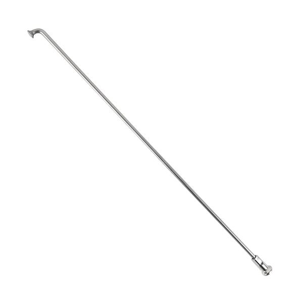 Rayon INOX Argent 2,6 mm L205 mm Tête Coudée Sapim Avec Écrou (Vendu A L'Unite)