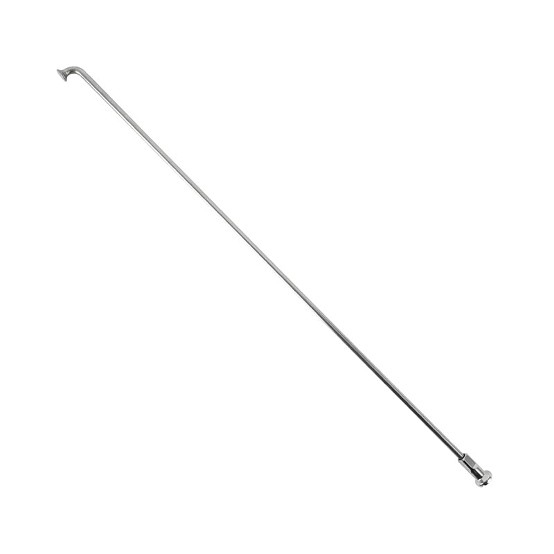 Rayon INOX Argent 2,6 mm L225 mm Tête Coudée Sapim Avec Écrou (Vendu A L'Unite)