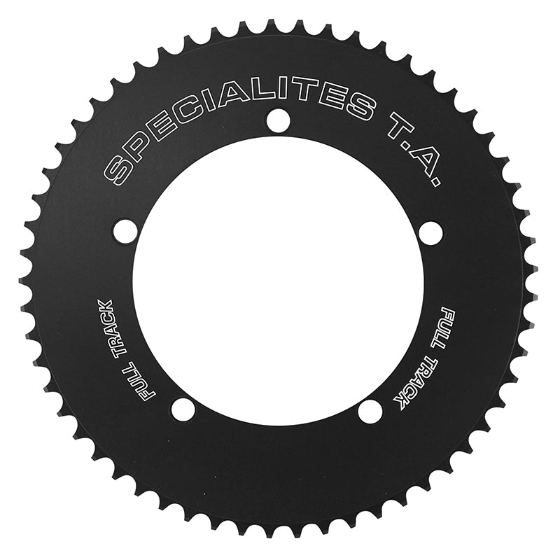 Plateau Piste 5 branches Ø 144 Ta Full Track 57 dents Noir Alu 7075 Pour Chaîne 3.17 mm (1"1-8)