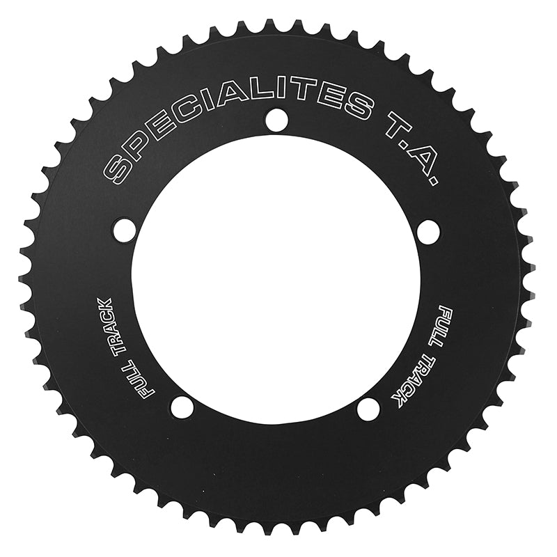 Plateau Piste 5 branches Ø 144 Ta Full Track 58 dents Noir Alu 7075 Pour Chaîne 3.17 mm (1"1-8)