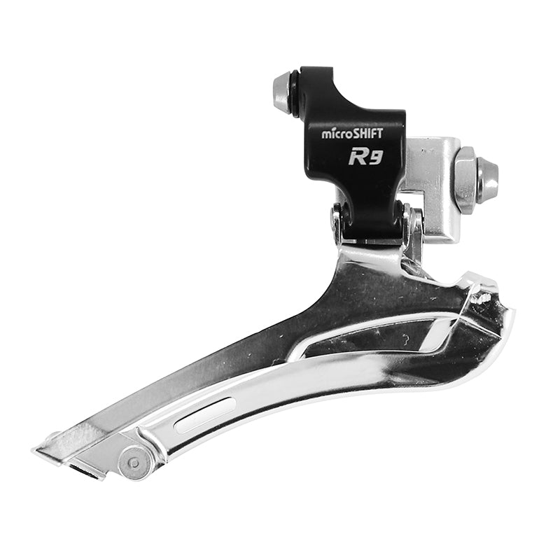 Dérailleur Route Avant Microshift 9V. Double A Braser Tirage Bas (Compatible Shimano)