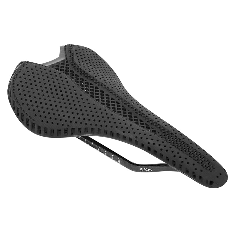 Selle 3D Carbone T804 Noir 265X143 Rail Carbone Brillant Poids 213G (Poids Max 130 Kg) -Newton-