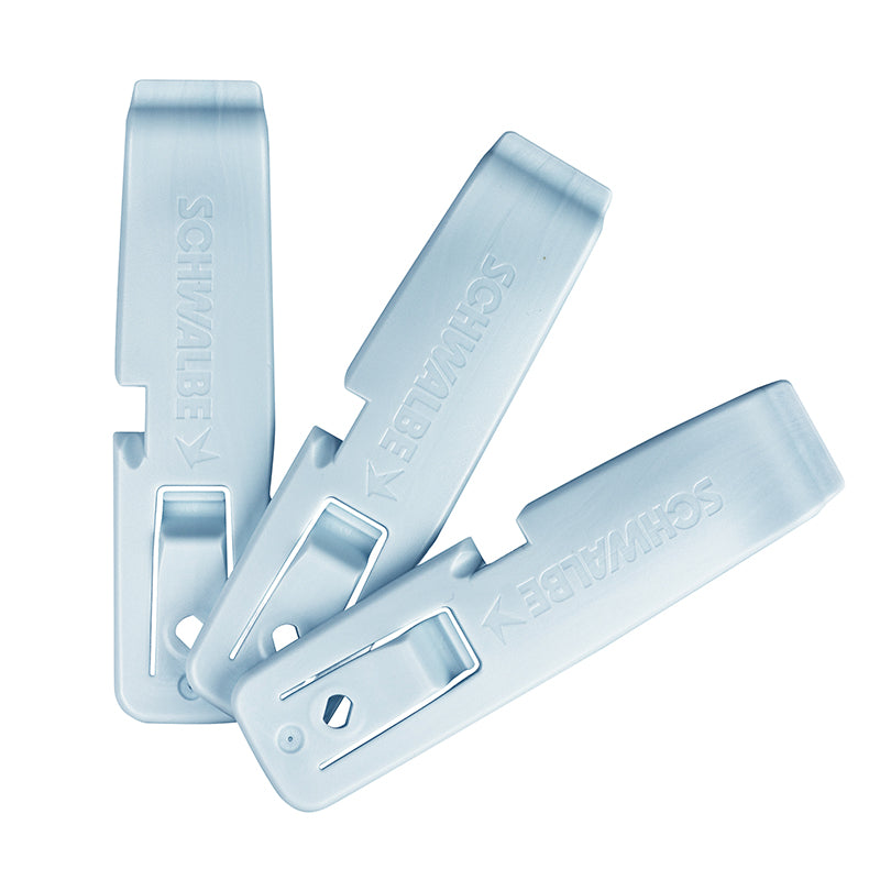 Démonte Pneu Vélo Schwalbe Bleu (Clipse Sur La Jante Pour Faciliter La Phase D'Assemblage) (Blister De 3 Pieces)