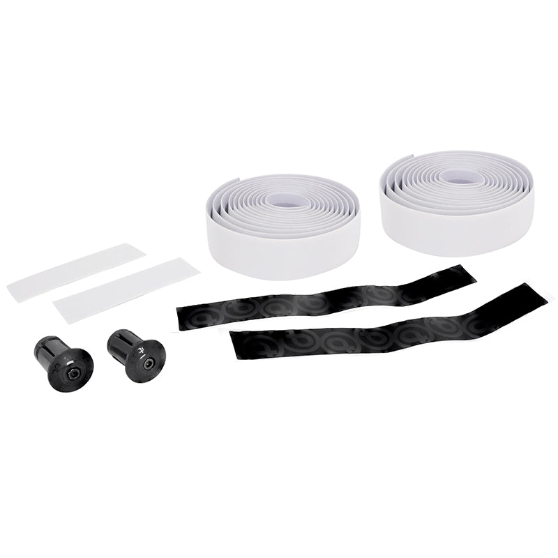 Ruban De Guidon - Cintre Btp Performance Pro Blanc Reflechissant Avec Bouchons (Confortable Épaisseur 3 mm)