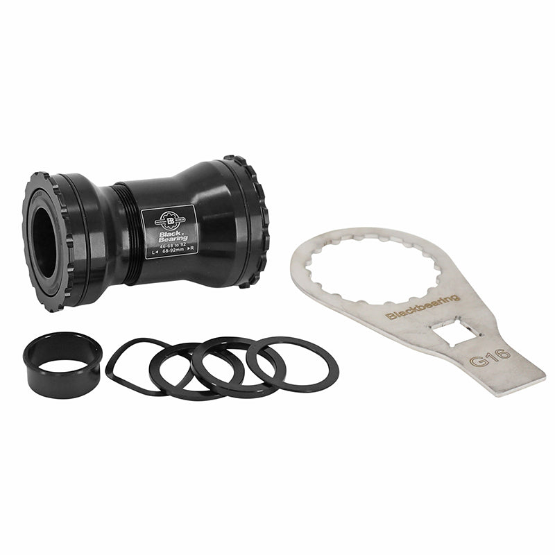 Cuvette Intégré Boîtier VTT-Route A Emboiter-Pf30 386 Evo Blackbearing Roulement Céramique Boite De 68-92 Diam 46 Pour Axe 24 Et 24-22 mm (Adaptateur Gxp) (Compatible Sram) - Clé Montage Incluse-