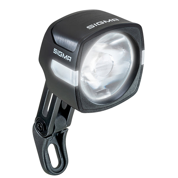 Éclairage Vélo VAE - E-Bike Avant Sur Fourche Sigma Eox Fl100 6-60V 100Lux Noir Compatible Fidlock - Pour Voir A 80M