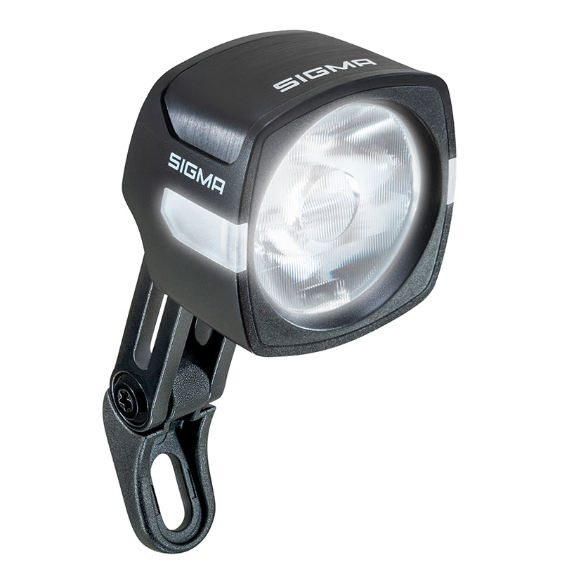 Éclairage Vélo VAE - E-Bike Avant Sur Fourche Sigma Eox Fl100 6-60V 100Lux Noir Compatible Fidlock - Pour Voir A 80M