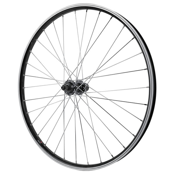 Roue VTT Patin Blocage 26" M670 Combo Plus Arrière Noir Moyeu Shimano Qc300 10-9-8V Compatible 11-10-9V Jante 21C 32 Ray