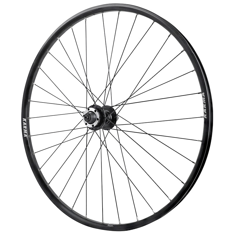Roue VTT Disque Blocage 27.5" Karma Arrière Noir Moyeu Velox Disque 6 Trous Roue Libre Type Shimano 7-6-5V Compatible VA