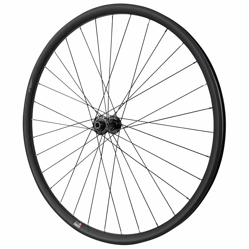 Roue Gravel - Route Disque 700 Pulse 23 Double Paroi Avant Moyeu Shimano Rs470 Grx Centerlock Tubeless Ready Axe Traversant 12-100 Noir Jante 23C 32 Rayons -Poids Max 150 Kg-