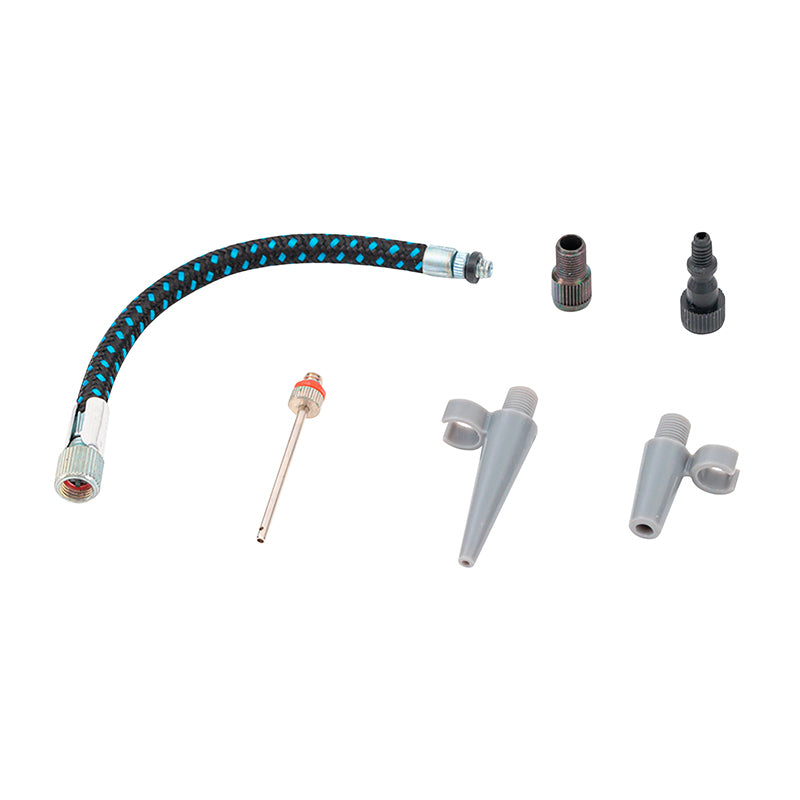 Embout De Gonflage Zefal Universel (Assortiment Embouts-Aiguille-Adaptateur-Flexible) (Kit 6 Pieces)