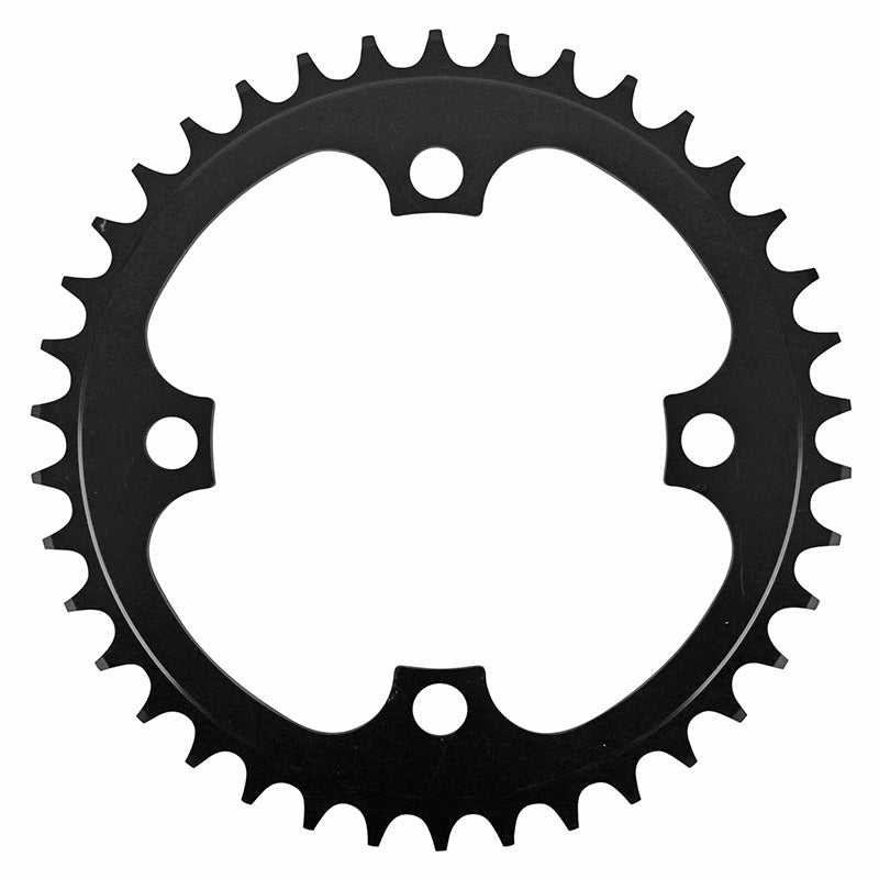 Plateau VAE-E-Bike 4 branches Ø 104 Pour Bosch - Brose - Yamaha -Bafang Esjot 38 dents Mono Noir Alu (2.38 - 1-2X3-32"