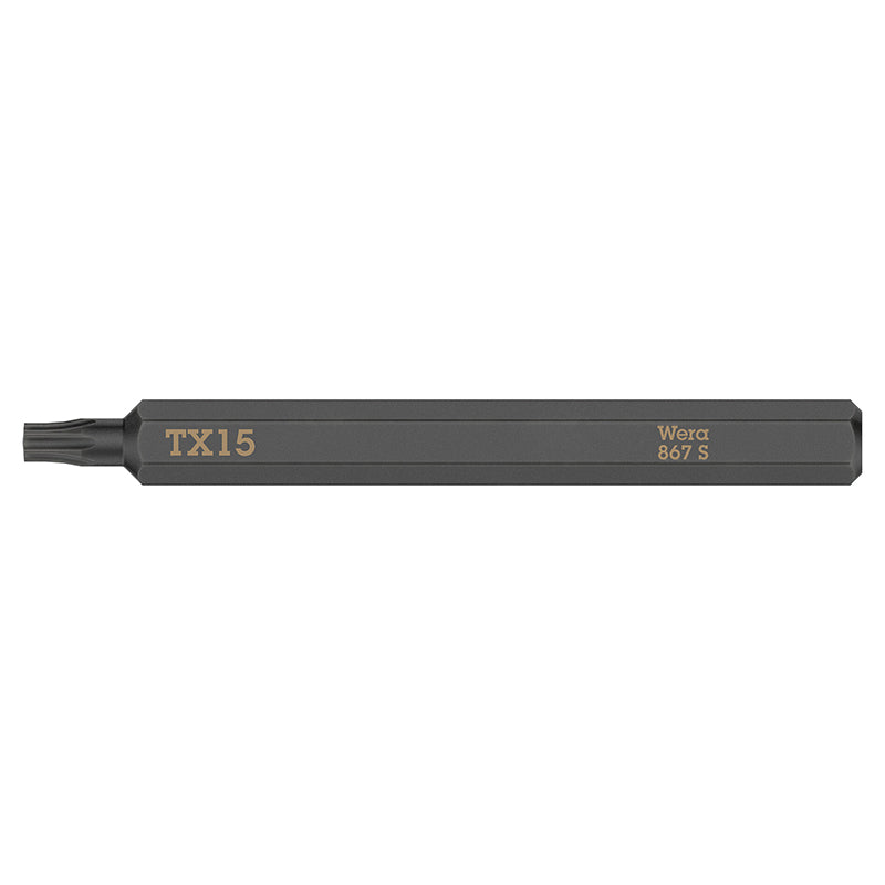 Embouts-Lames Interchangeables De Tournevis A Frapper Wera 867 S 1-4 Torx Tx15 L 70 mm (Vendu A L'Unite)) -Marque Allema