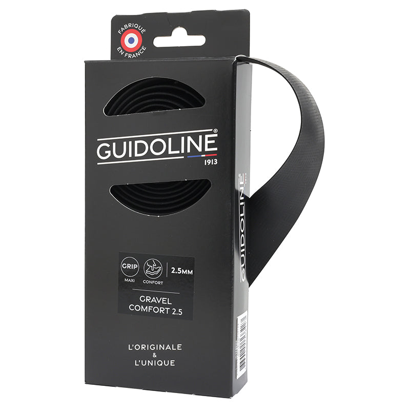 Ruban De Guidon - Cintre Velox Gravel Comfort 2,5 mm Noir - Guidoline