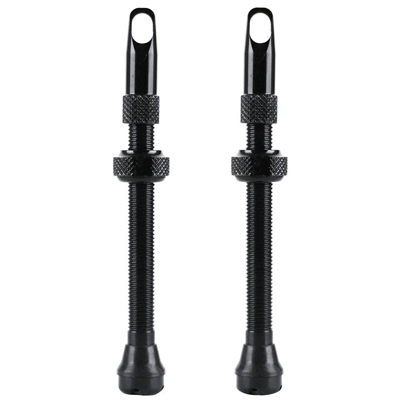 Valve De Pneu Tubeless Presta Velox Alu Noir 60 mm Obus Demontable (Vendu A La Paire Sur Carte) Compatible Bosch