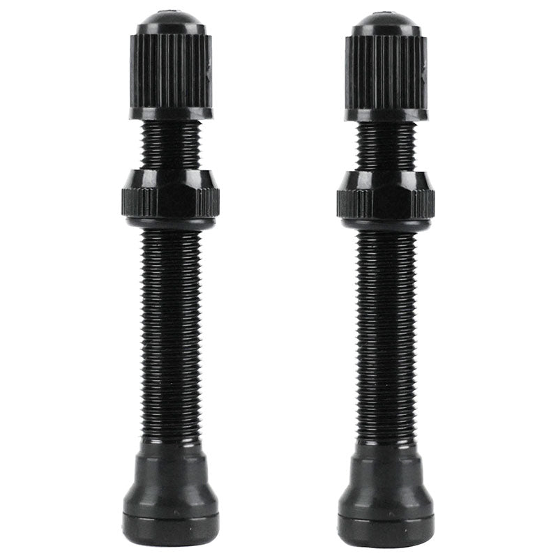Valve De Pneu Tubeless Schrader Velox Alu Noir 60 mm Obus Demontable (Vendu A La Paire Sur Carte) Compatible Bosch