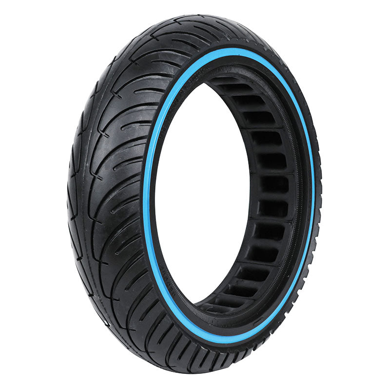 Pneu Trottinette Plein 8.5 X 2.00 Noir Liseret Bleu - Noir- Largeur Intérieur 36 mm (Pour Cecotec Bongo Série A, Cecotec