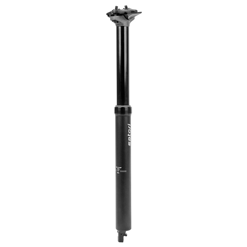 Tige De Selle VTT Télescopique Atlas Pro Alu Noir Diam. 31.6 L324 mm (Réglage Par Câble Interne Débattement 100 mm) Mane