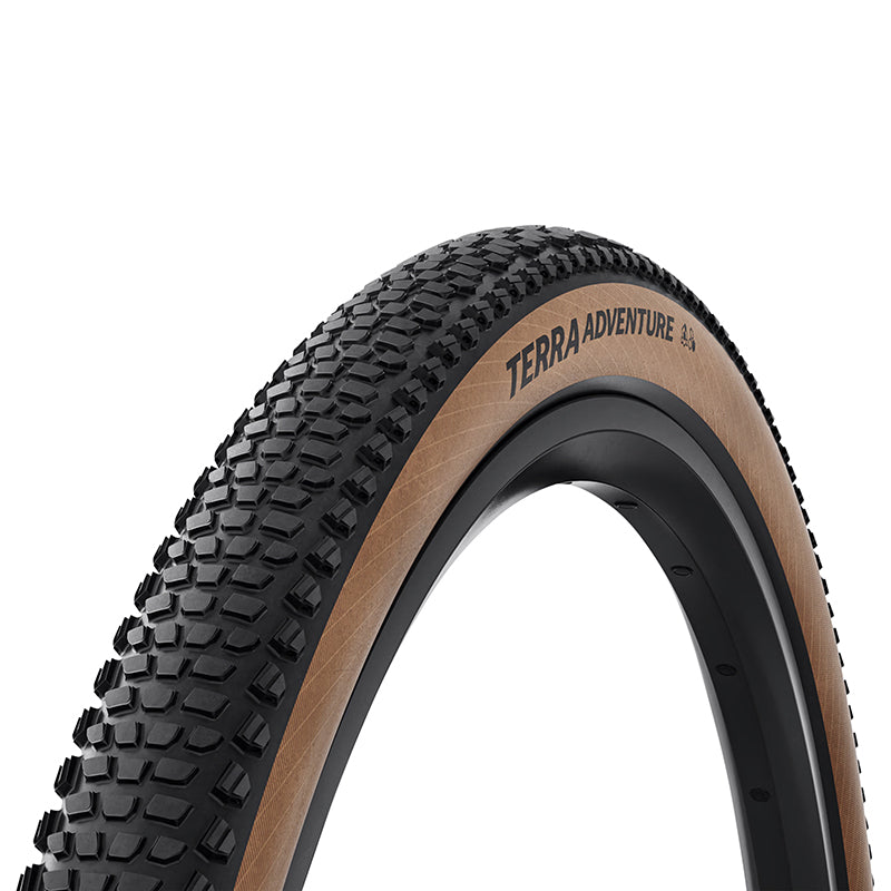 Pneu Gravel 700 X 50 Continental Terra Adventure Noir Flanc Marron Tubeless Ready Ts (50-622) Compatible VAE Et VTT En 2
