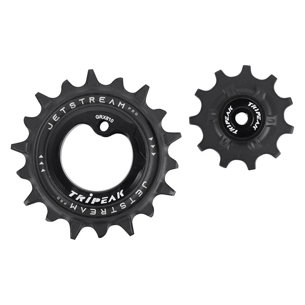 Galet Dérailleur Aopw Tripeak 11-18 Dents Céramique 12-11X2V. Shimano Grx Rx810 - 815 - 820 Noir (Jeu De 2) (Garantie 4