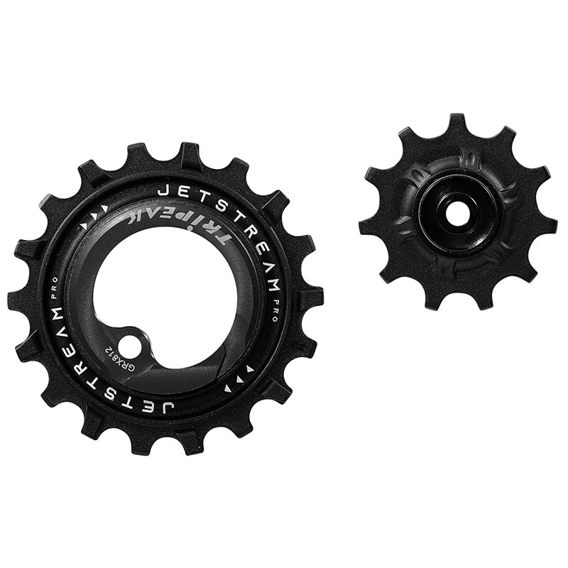 Galet Dérailleur Aopw Tripeak 11-18 Dents Céramique 11X1V. Shimano Grx Rx812 - 817 Noir (Jeu De 2) (Garantie 4 Ans)