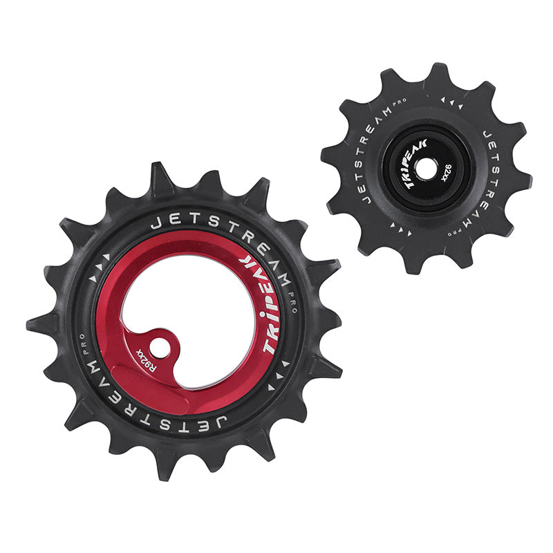 Galet Dérailleur Aopw Tripeak 12-18 Dents Céramique 12X2V. Shimano Dura-Ace R9200 Rouge (Jeu De 2) (Garantie 4 Ans)