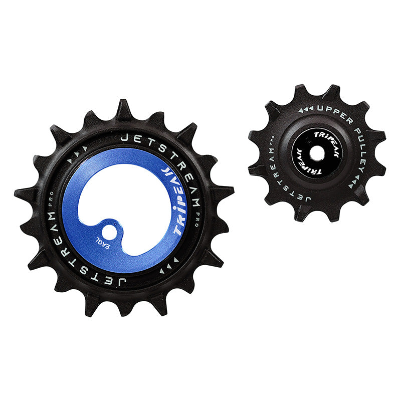 Galet Dérailleur Aopw Tripeak 12-18 Dents Céramique 12X1V. Sram VTT Eagle Axs Bleu Fonce (Jeu De 2) (Garantie 4 Ans)