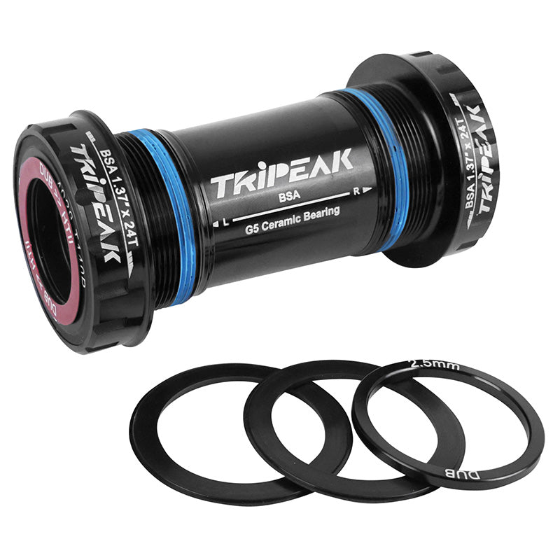 Cuvette Intégré Boîtier Filete Route Tripeak 3En1 Céramique Anglais - Bsc - 1,37X24 Boite De 68 mm BSA Axe 24 mm, 28.99 mm, 30 mm (Compatible Sram Dub, Rotor 3D, Shimano, Specialized)