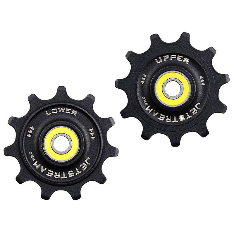 Galet Dérailleur Route Tripeak 11-11 Dents Céramique 12V. Shimano Dura-Ace R9200 - Ultegra R8100 - 105 R7100 Noir (Blister De 2)