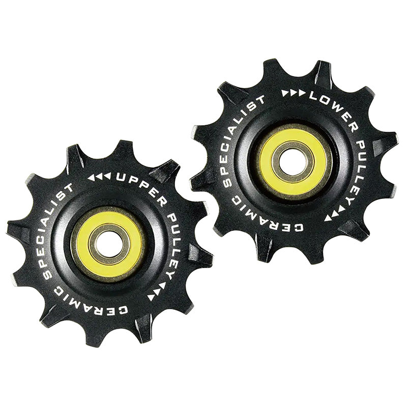 Galet Dérailleur VTT Tripeak 12-12 Dents Céramique 11V. Sram X0 - X1 - X01 -Gx Noir (Blister De 2)