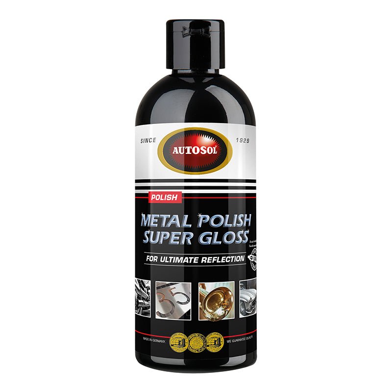 Polish Métal Effet Brillant Autosol Super Gloss (Flacon 250 Ml) (Poli Tout Métal : Alu, INOX, Acier...) (Made In Germany
