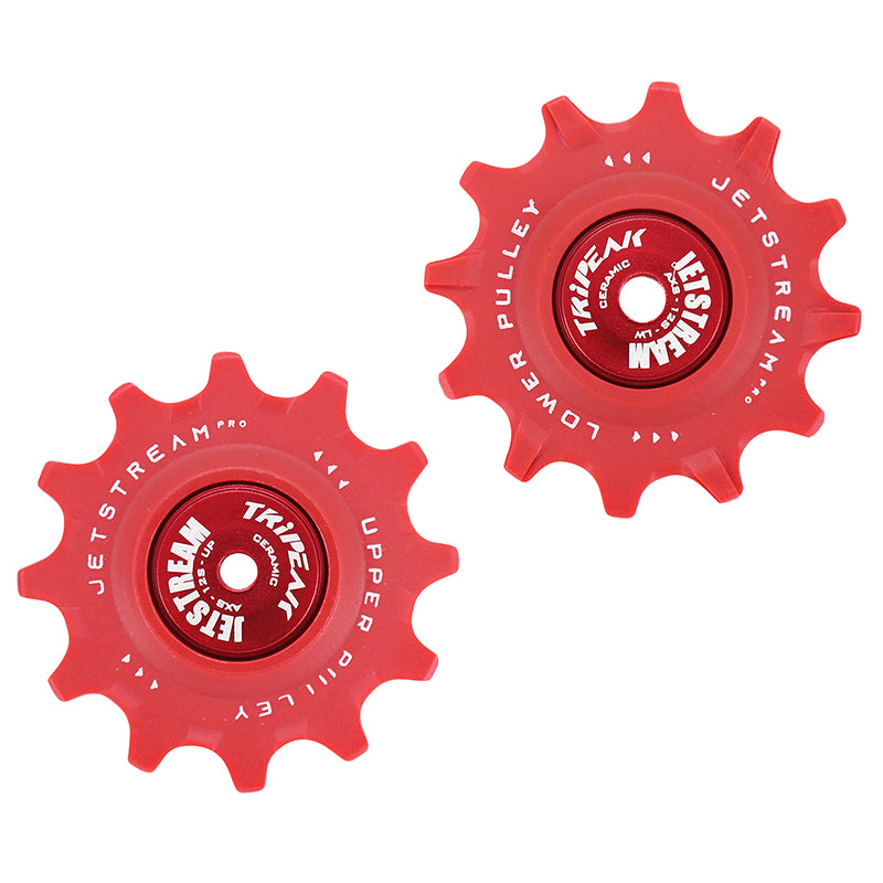 Galet Dérailleur Route Tripeak 12-12 Dents Céramique 12V. Sram Etap Axs Rouge (Blister De 2)