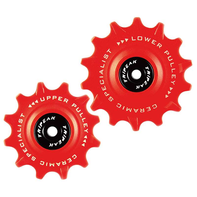 Galet Dérailleur Route Tripeak 12-14 Dents Céramique 12V. Sram Etap Axs Rouge (Blister De 2)