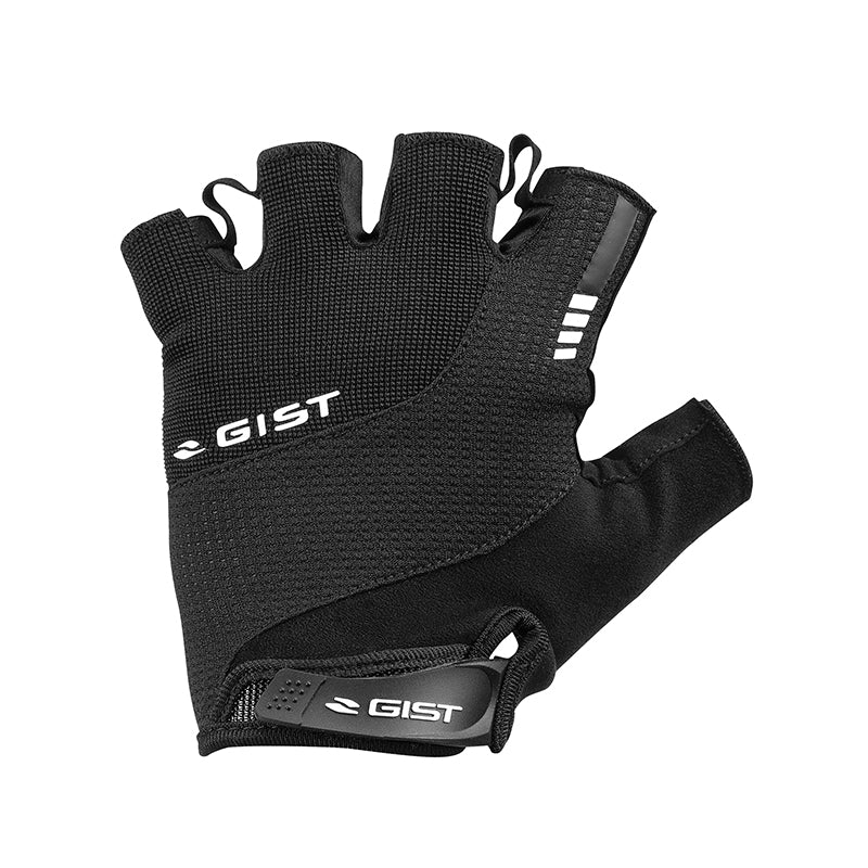 Gants Vélo Court Gist Kontrol Été Noir M (Paire Sur Carte) Avec Velcro