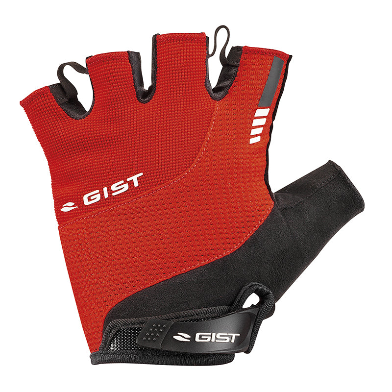 Gants Vélo Court Gist Kontrol Été Rouge XS (Paire Sur Carte) Avec Velcro