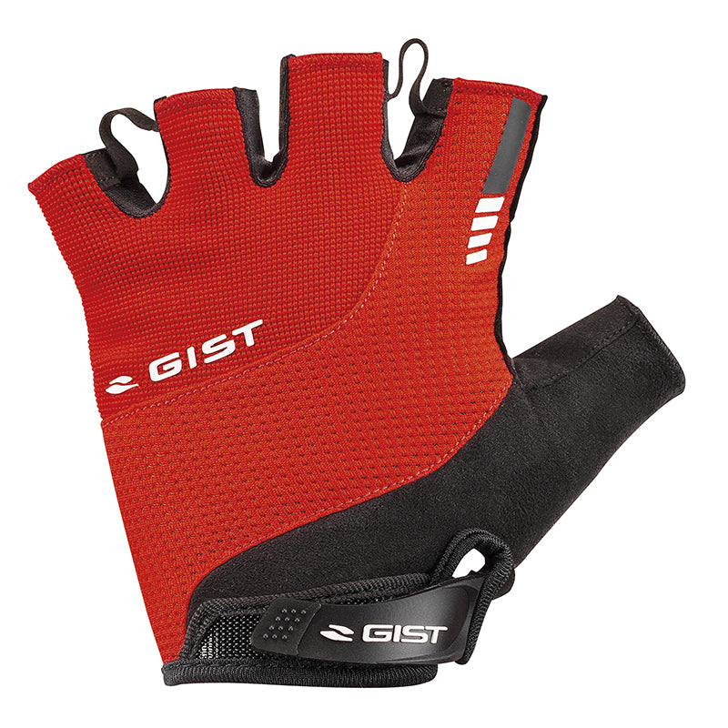 Gants Vélo Court Gist Kontrol Été Rouge M (Paire Sur Carte) Avec Velcro