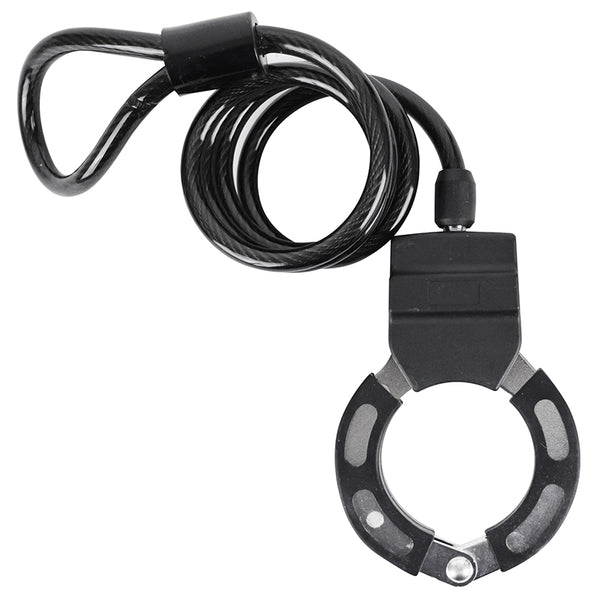 Antivol Vélo - Trottinette Câble A Boucle Avec Menotte Diam 8 mm L1M - Livre Avec 2 Clés -Niveau Sécurité 6