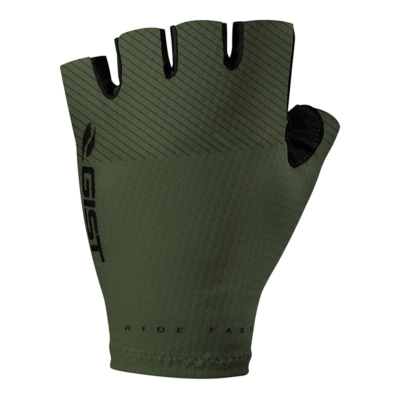 Gants Vélo Court Gist Race Été Vert M (Paire Sur Carte) Sans Velcro