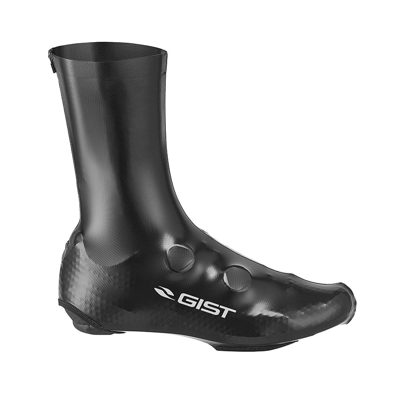 Couvre Chaussure Pluie Route Gist Rain Noir 37-39 Avec Zip Thermosoude (Paire)