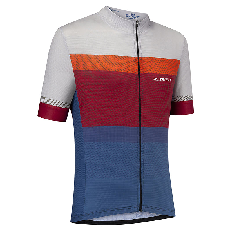 Maillot Gist Été Vélo Manches Courtes Zip Total Color L