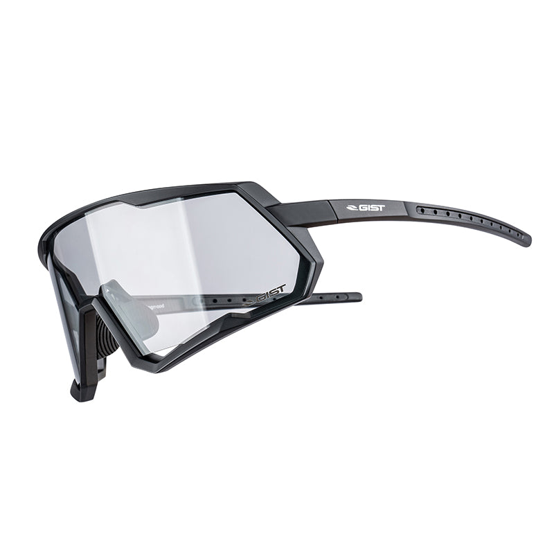 Lunettes Vélo Adulte Gist Mask Monture Noir Verres Photochromiques Qui S'Adaptent Automatiquement A La Luminosite Protec