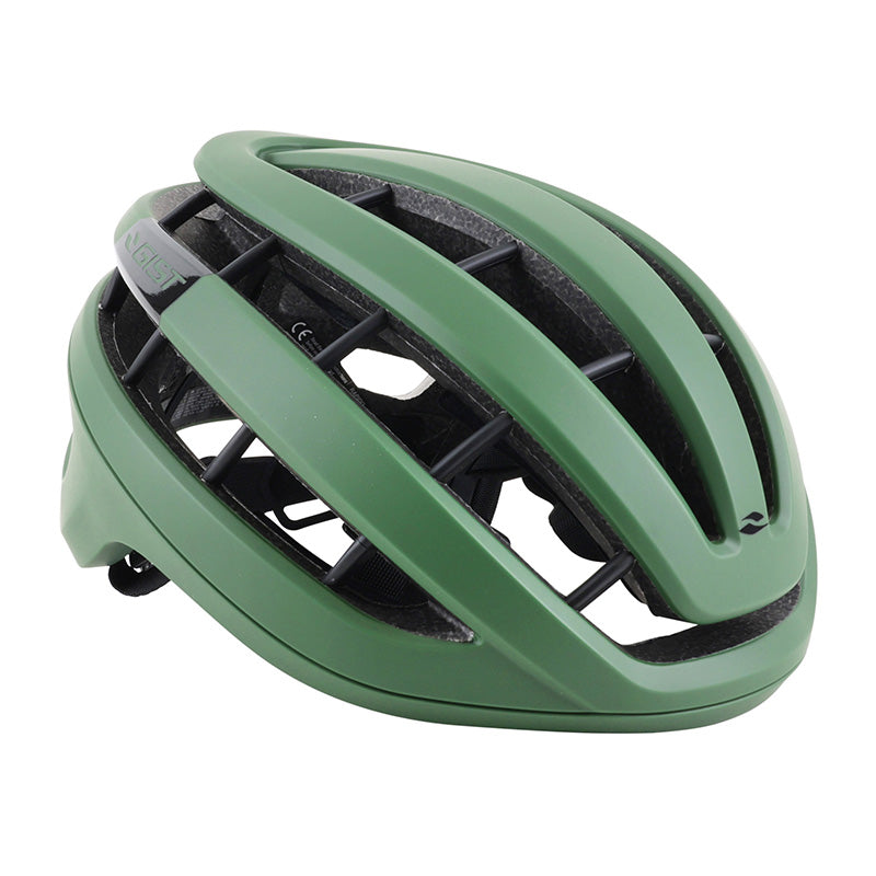 Casque Vélo Adulte Gist Route Rapido Vert Mat Taille 56-62 Réglage Molette 255 G (Compatible VTT - Gravel)