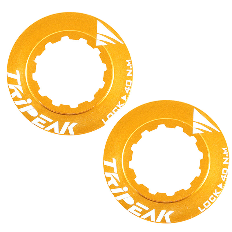Écrou Disque De Frein Centerlock Tripeak Aluminium Ultra Léger 7G Or - Serrage Interne (Vendu A La Paire)