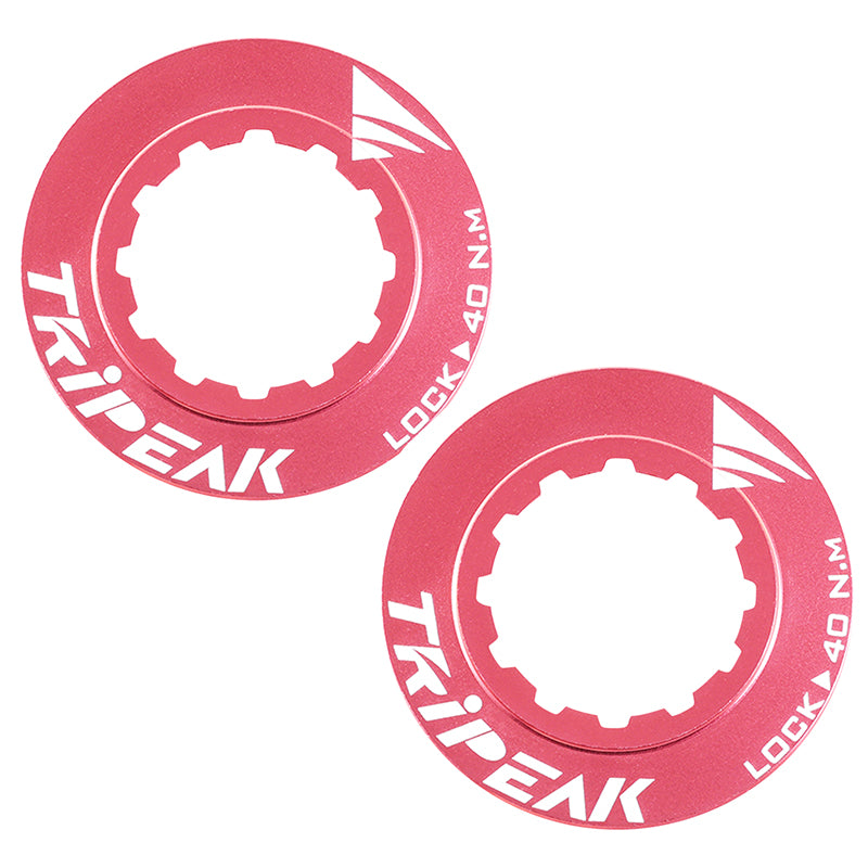 Écrou Disque De Frein Centerlock Tripeak Aluminium Ultra Léger 7G Rose - Serrage Interne (Vendu A La Paire)